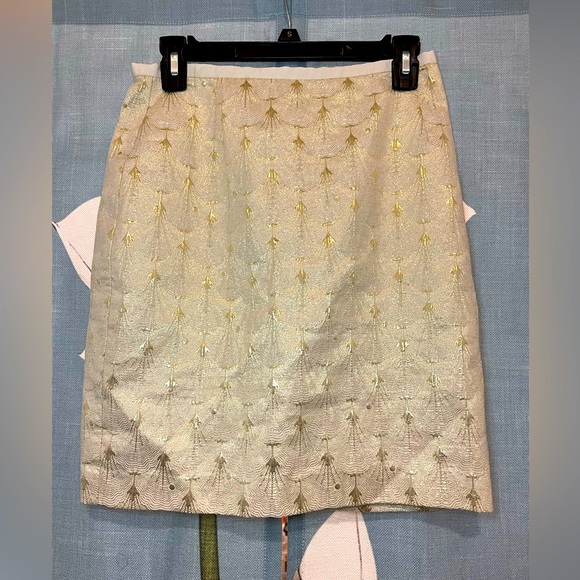H&M Gold Design Skirt 💛✨ - Picture 1 of 5